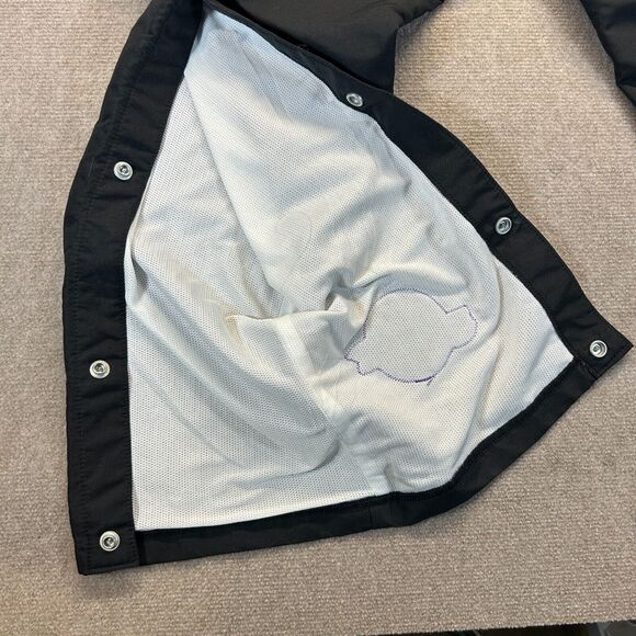 Utah Jazz Team Issue Warm Up Tearaway Pants Size 40 Black Champion Lined 33" - Picture 6 of 16